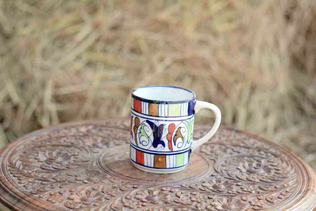 Blue Pottery Mug