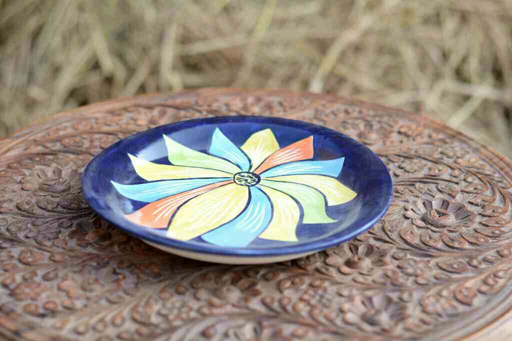 Blue Pottery Half Plate