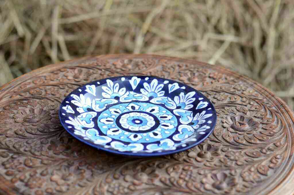 Blue Pottery Half Plate