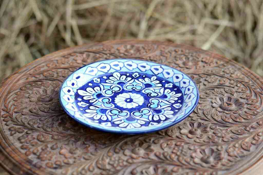 Blue Pottery Half Plate