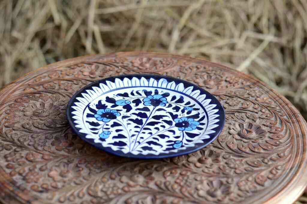 Blue Pottery Half Plate