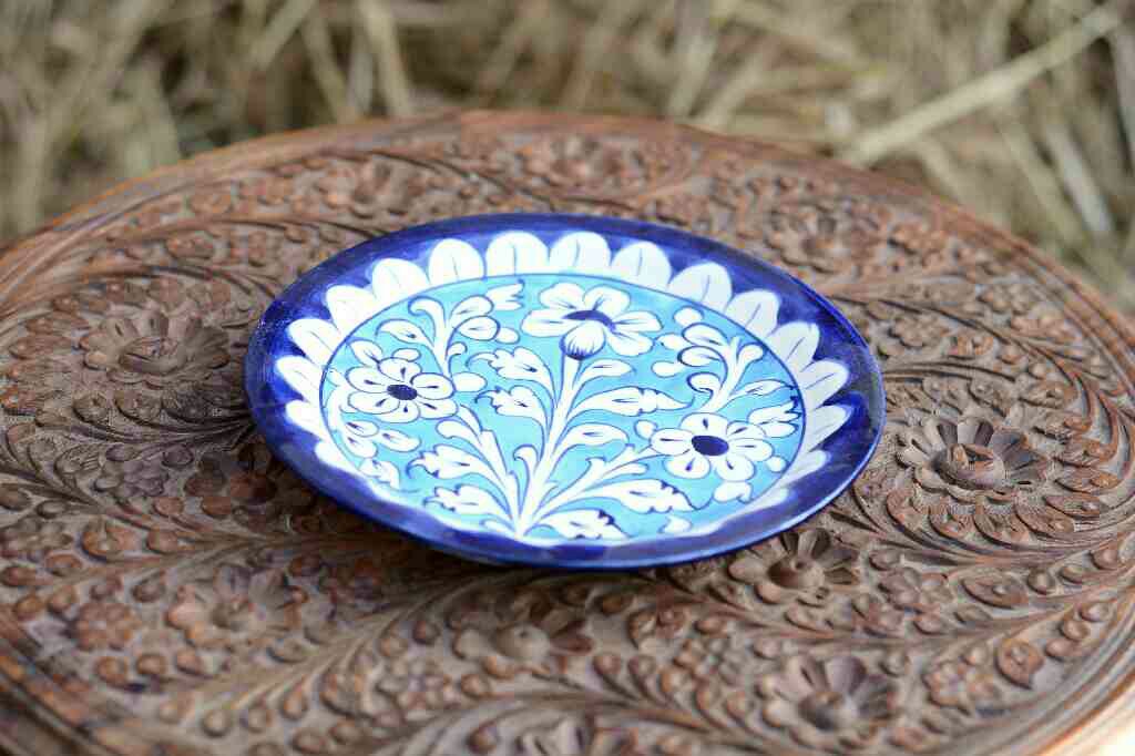 Blue Pottery Half Plate