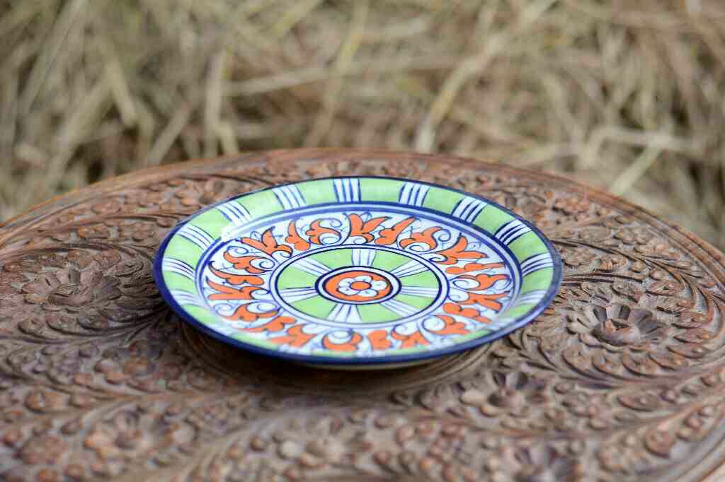 Blue Pottery Half Plate