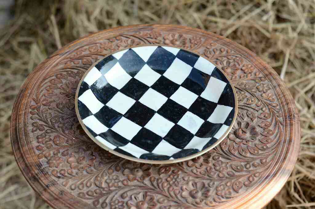 Blue Pottery Dinner Plate