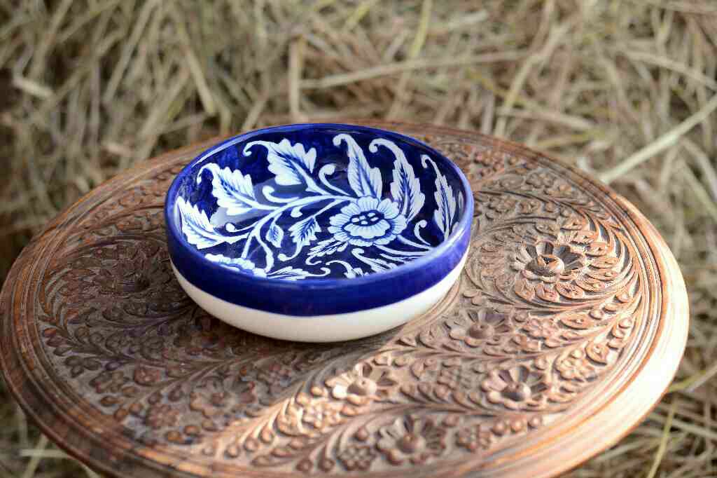Blue Pottery Bowl