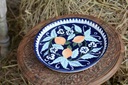 Blue Pottery Pizza Tray