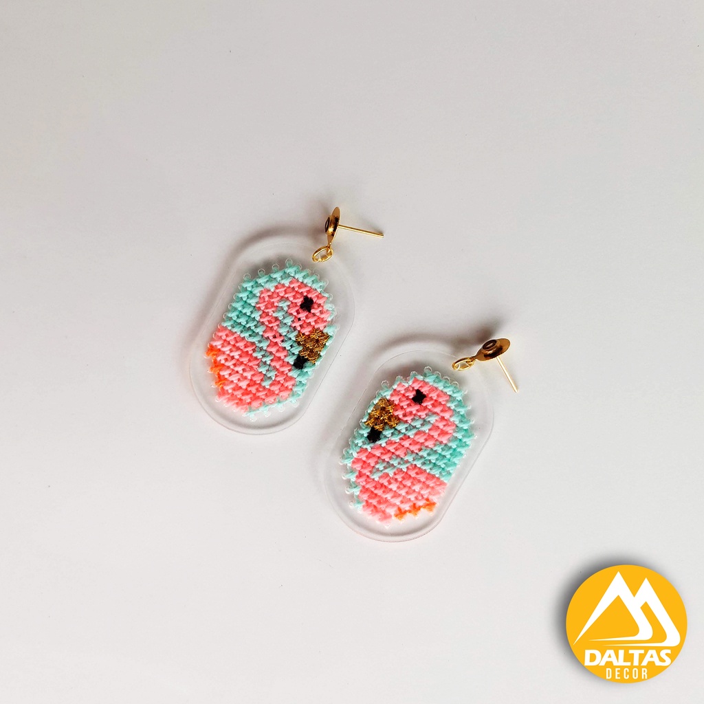 Earrings Embroidered