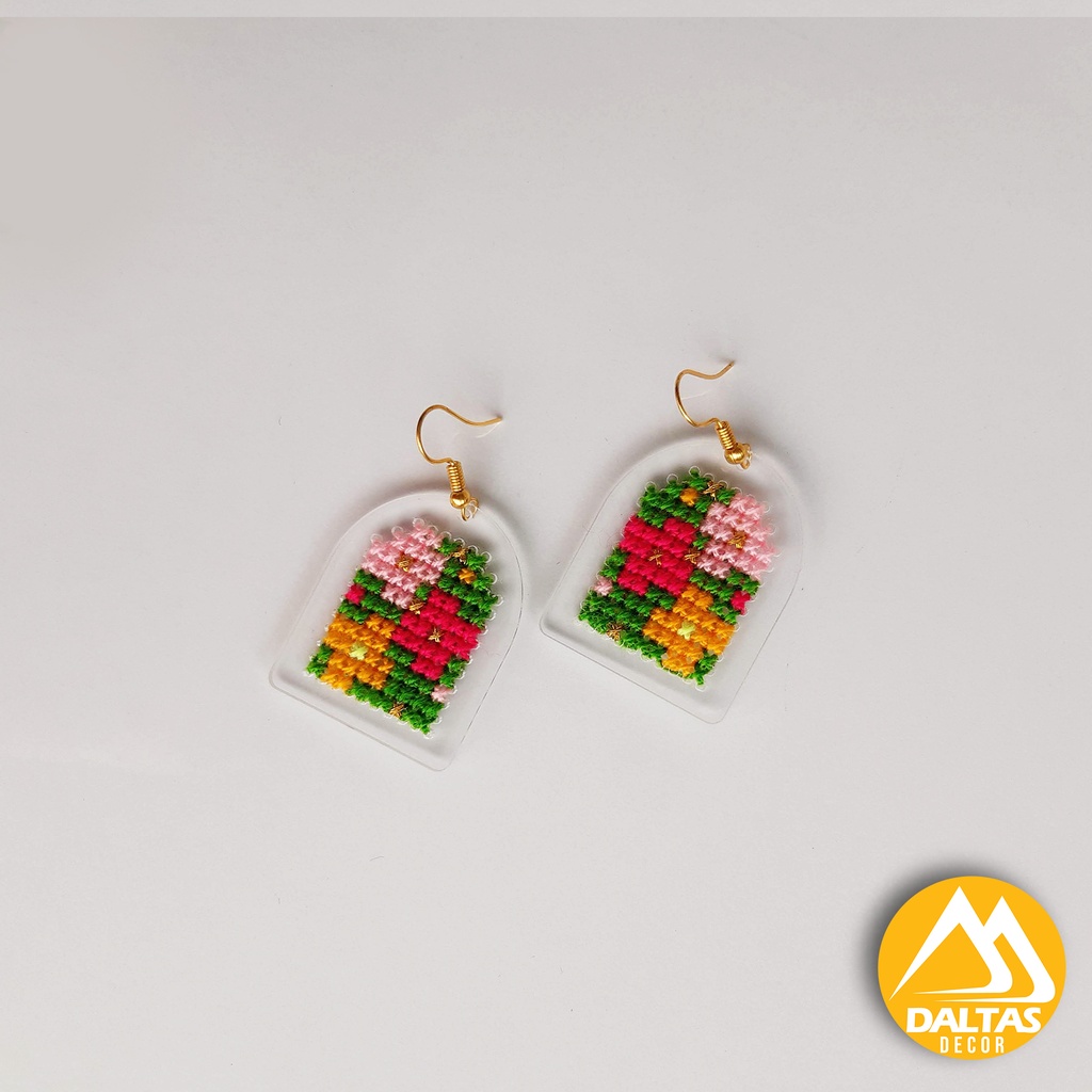 Earrings Embroidered