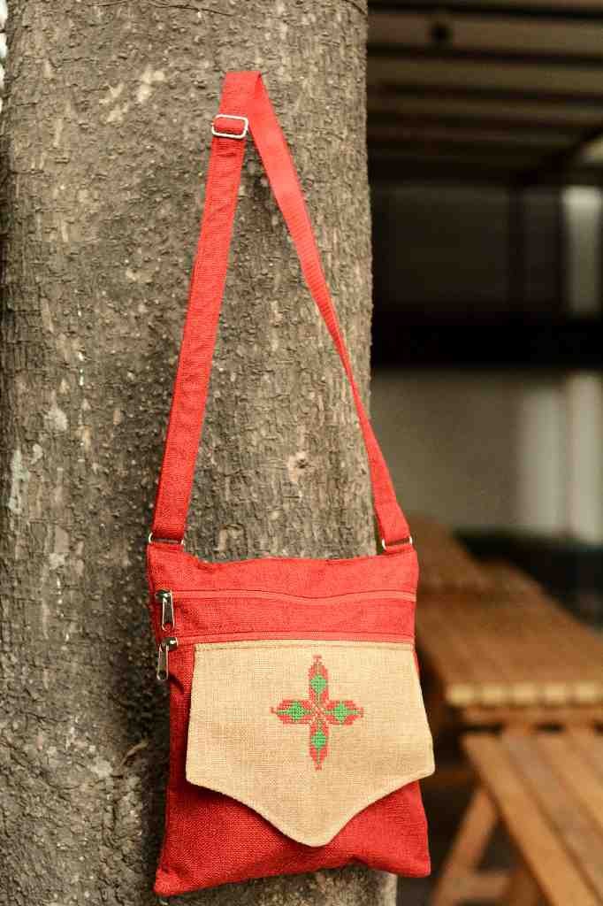 Hazara Phulkari Embroidered Handbag