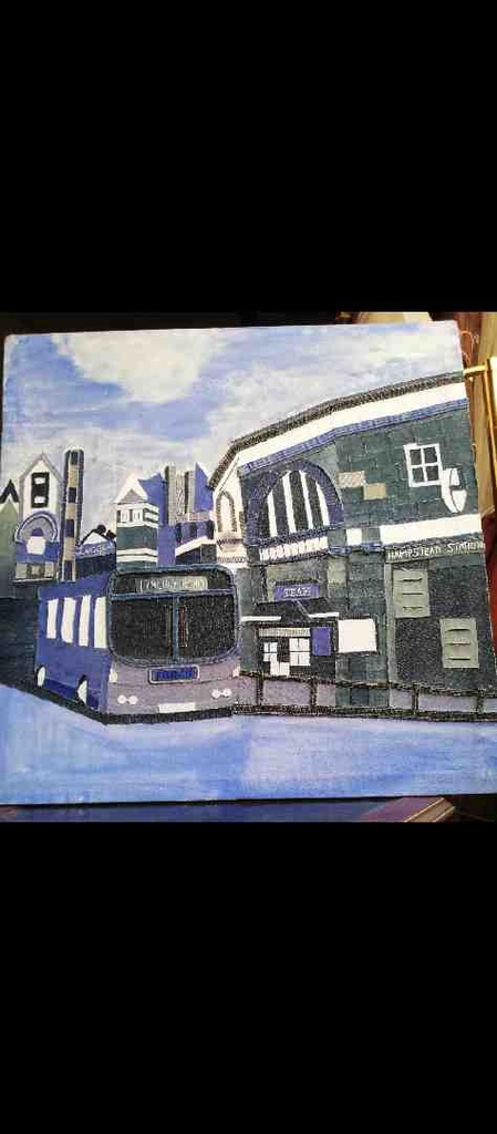 Denim Mosaic on Canvas