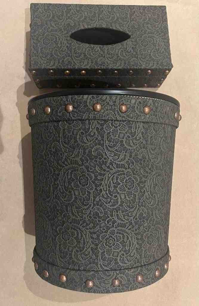 Tissue box & Dustbin - Set of 2