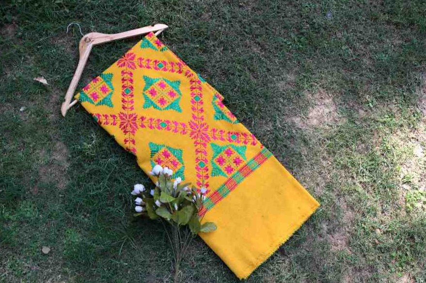 Embroidered Phulkari Shawl