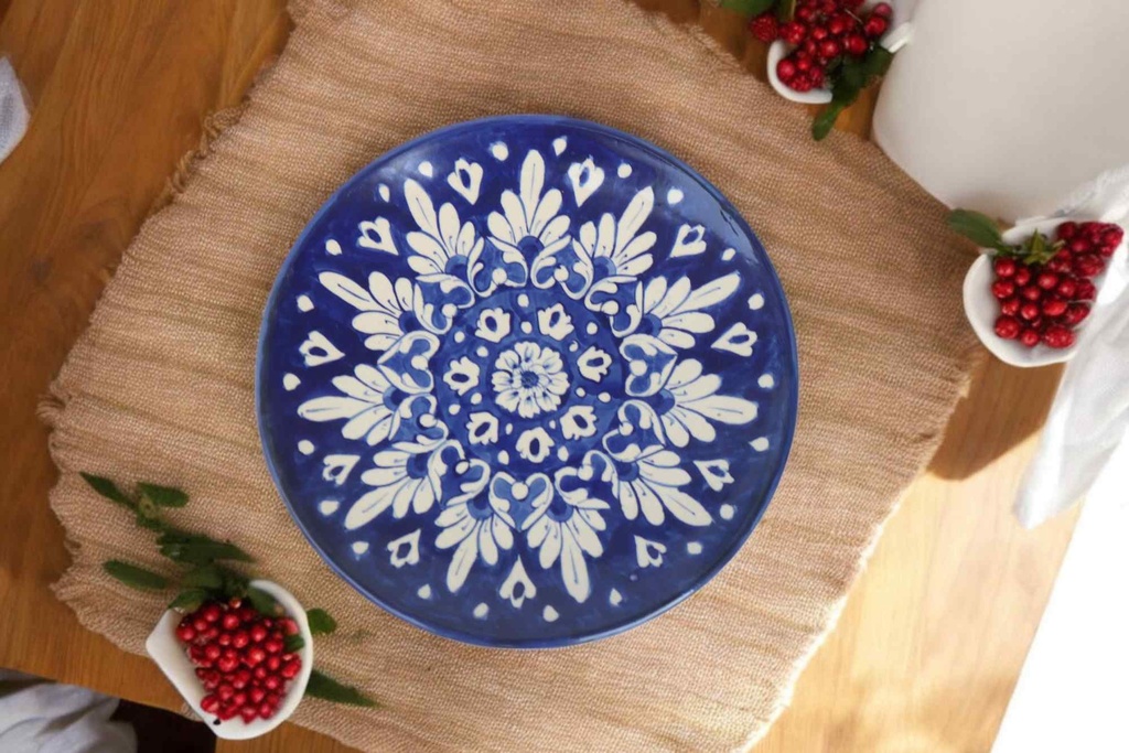 Blue Pottery Quarter Plate
