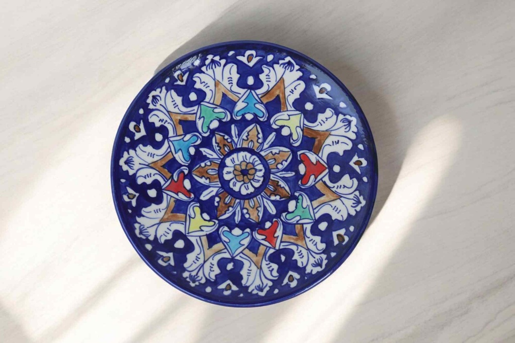 Blue Pottery Medium Plate
