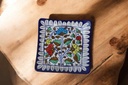 Blue Pottery Square Plate
