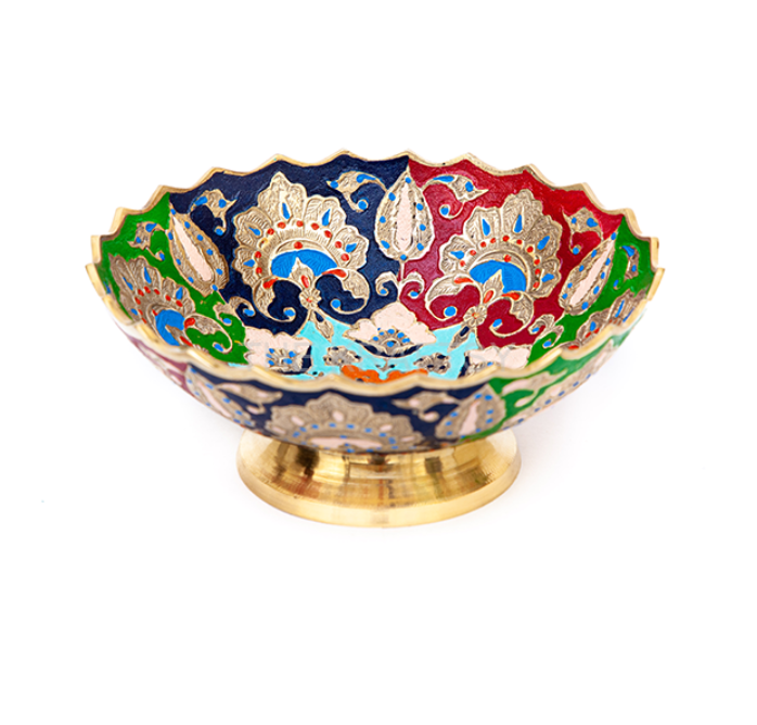 Vibrant Enamel Bowl