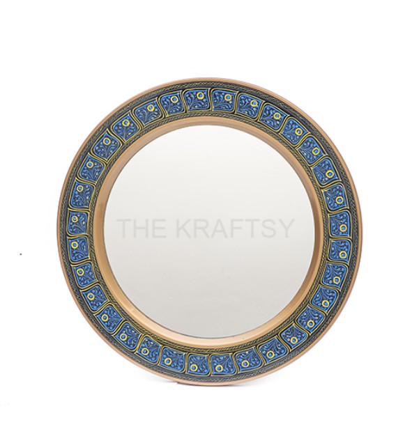 Golden Blue Harmony Mirror
