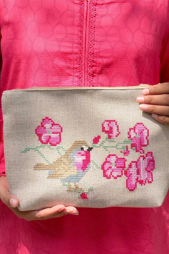 Cross-Stitch MAKUP POUCH