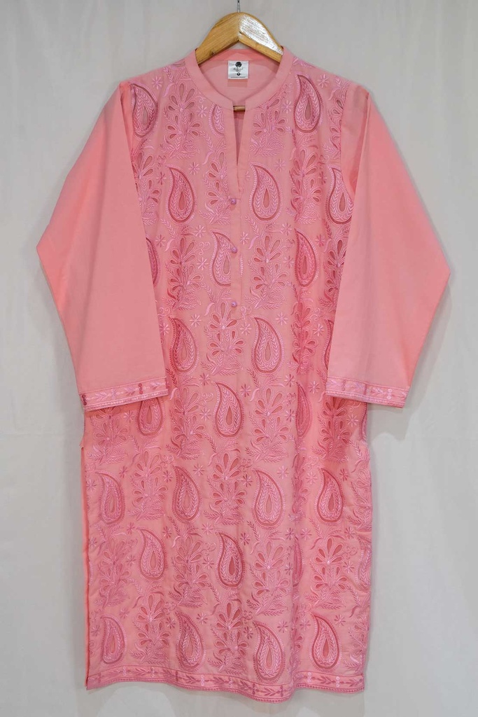 Pink CutWork Kurta