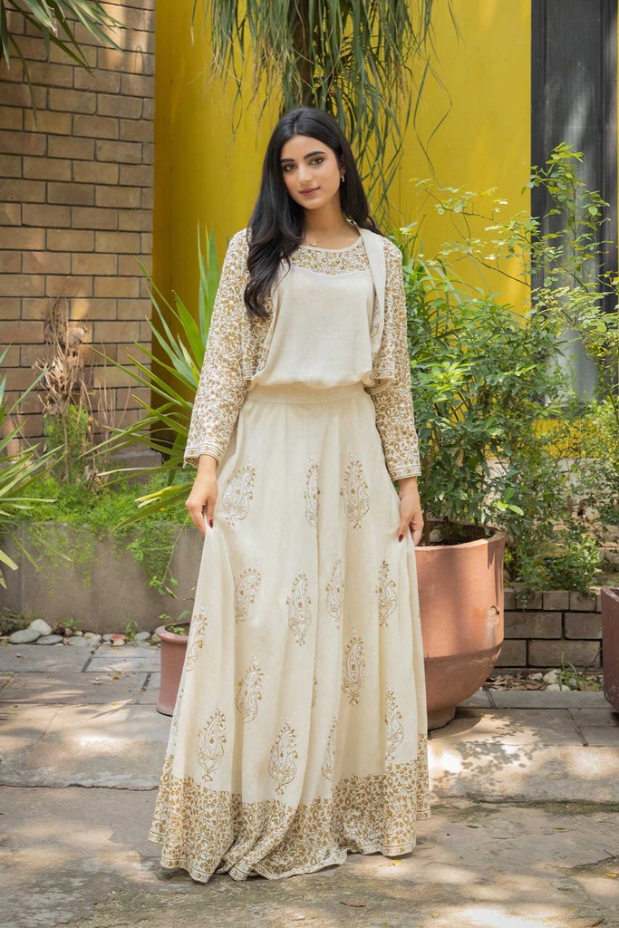 Block print Skirt outfit