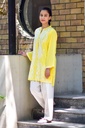 Yellow Embroidered Kurta