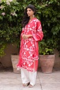 Rouge Hand-Embroidered Kurta