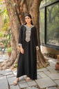 Embroidered Black kaftan