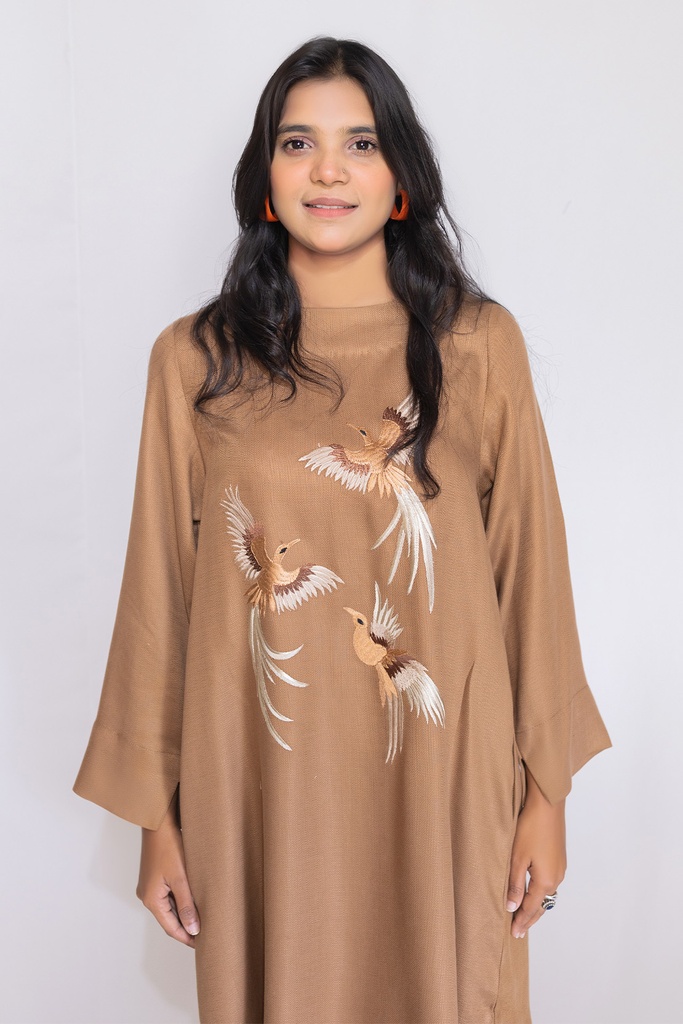 Birds Embroidered Suit
