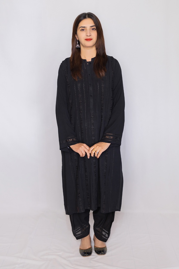 Black Tarkashi Kurta