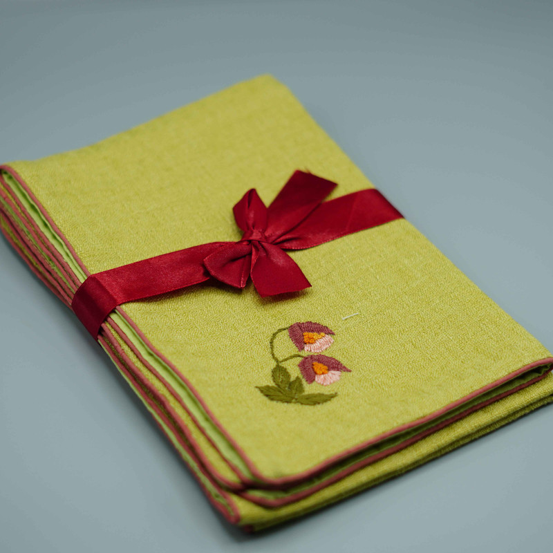 TM-1 Mint Green Jute Tray Mats