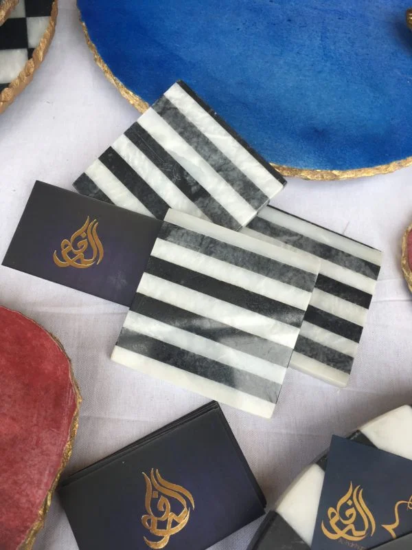 Marble Coasters – Striped