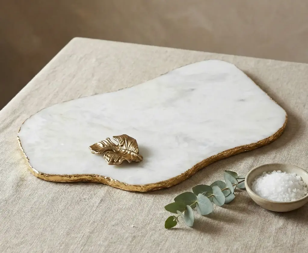 Abstract Platter – White