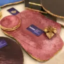 Abstract Platter – Maroon