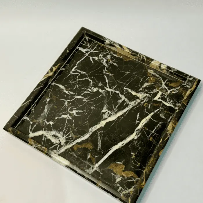 Multipurpose Square Tray In Black