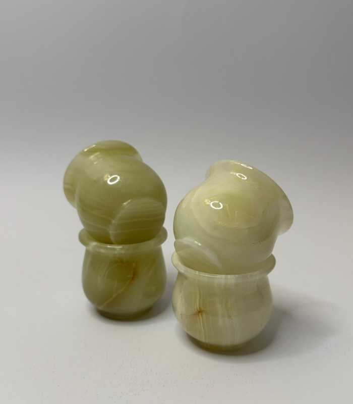 Kahva Cups In Green & White