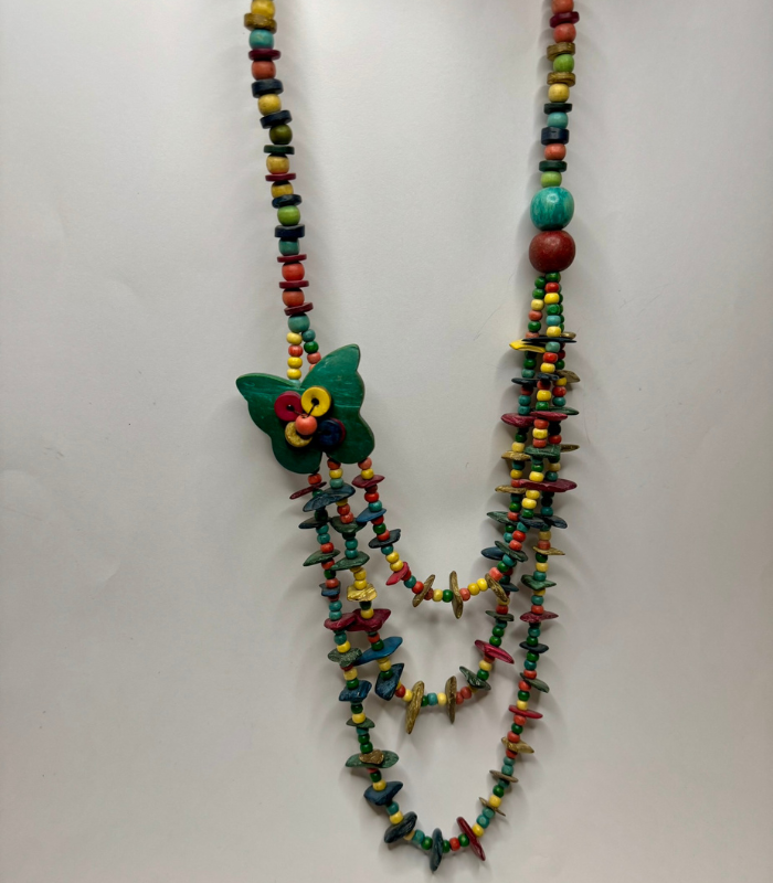 Multi-Colour Beaded Statement Necklace
