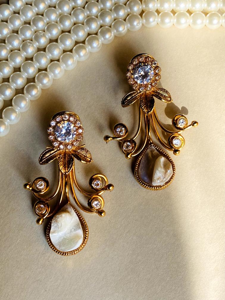 Stylish Mother Pearl festive Earrings