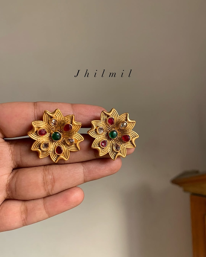 Rajwari Phool Earrings