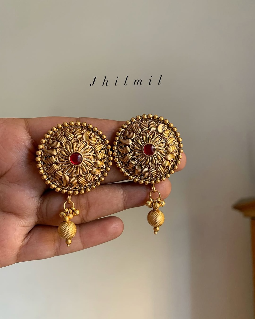 Rajwari Circle Drop Earring
