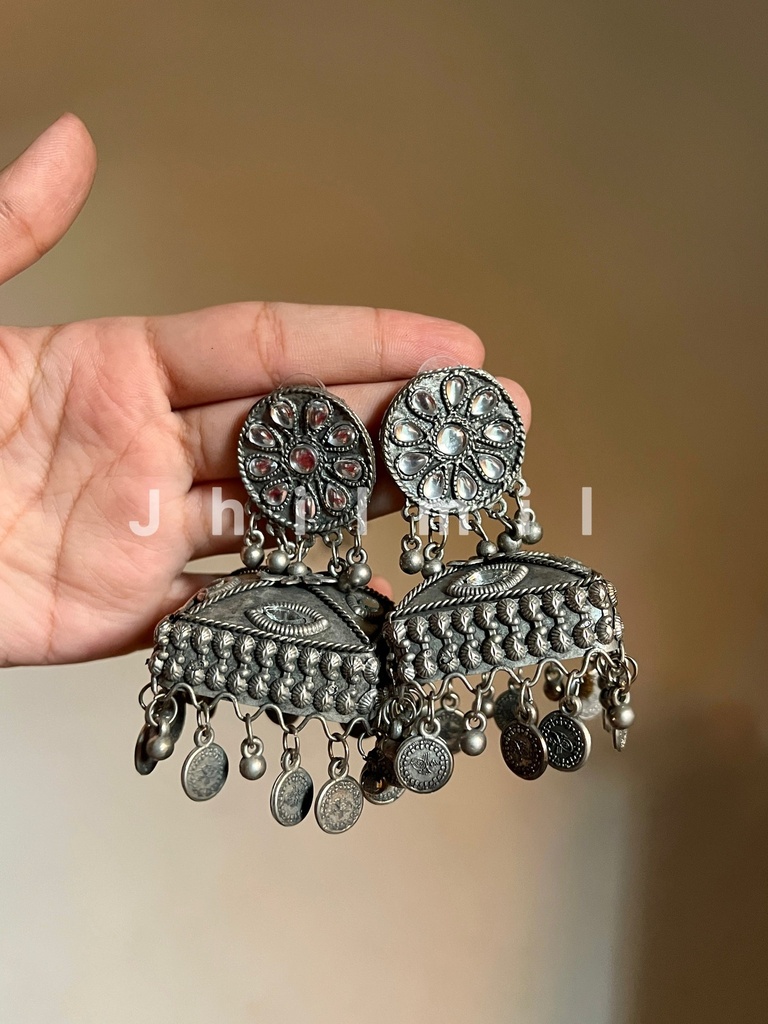 Sheesh square jhumka