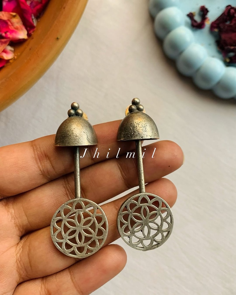 Bell drop Brass earrings