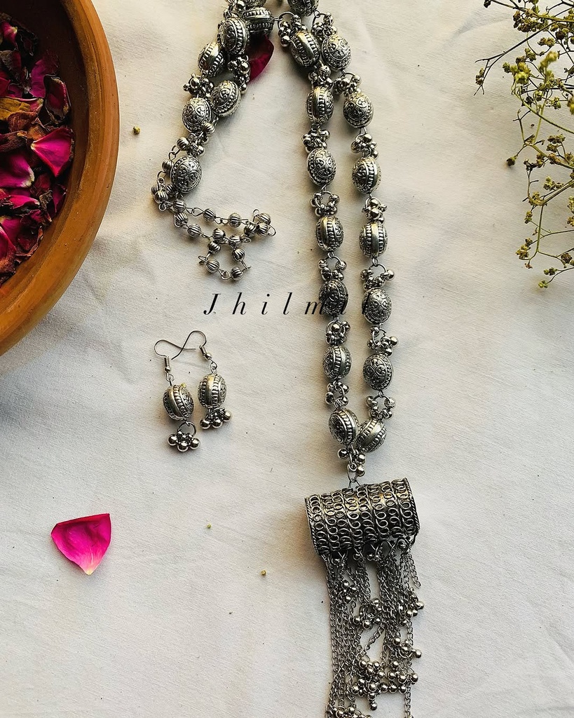 Long beaded Manka Mala set