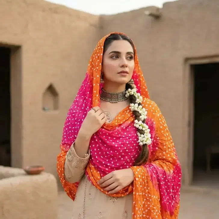 Hand Knotted Chunri Dupatta Multicolored – Perfect as Dupatta, Scarf, or Stole. Cool, Cultural, and Classy for Both Western and Desi Looks!