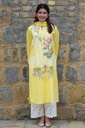 Yellow Applique Kurta