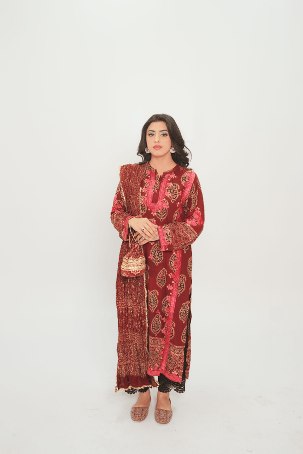 Phulkari Gulbahar Kurta