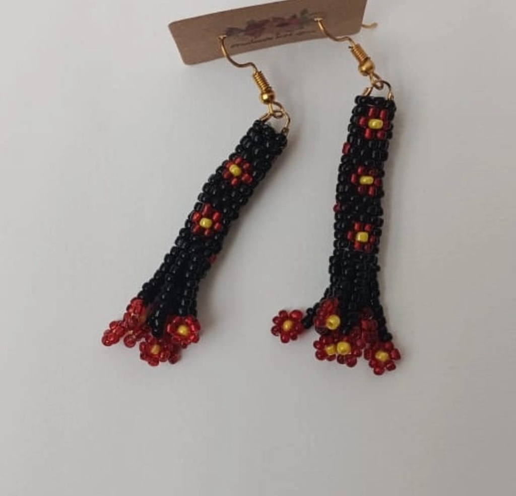 Beaded tube Earrings