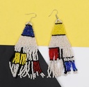 Mondrian, Beaded Earring