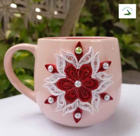 Paper quilling mug