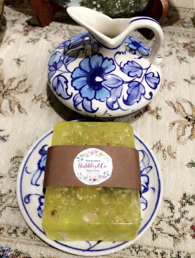 Organic Honey and oatmeal soap.