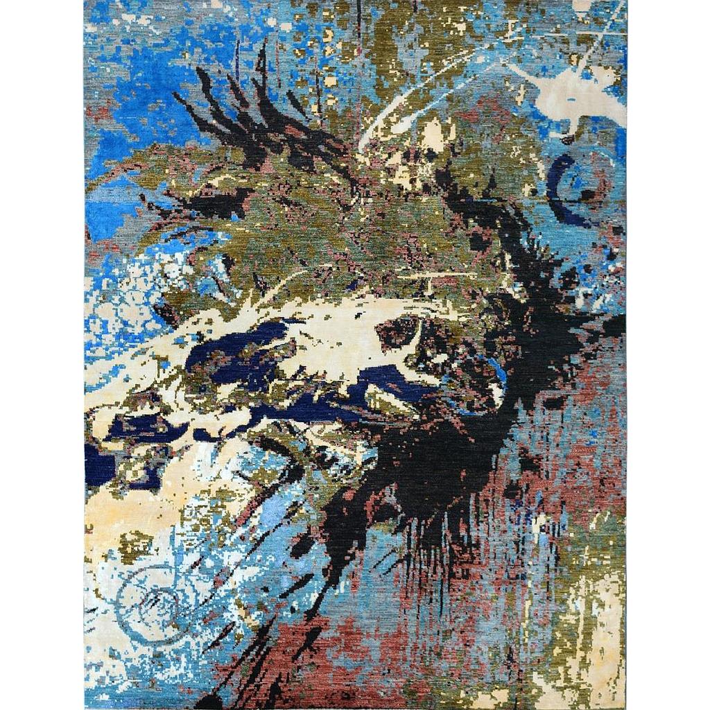 Modern Carpet -Wool&Silk- 8x10